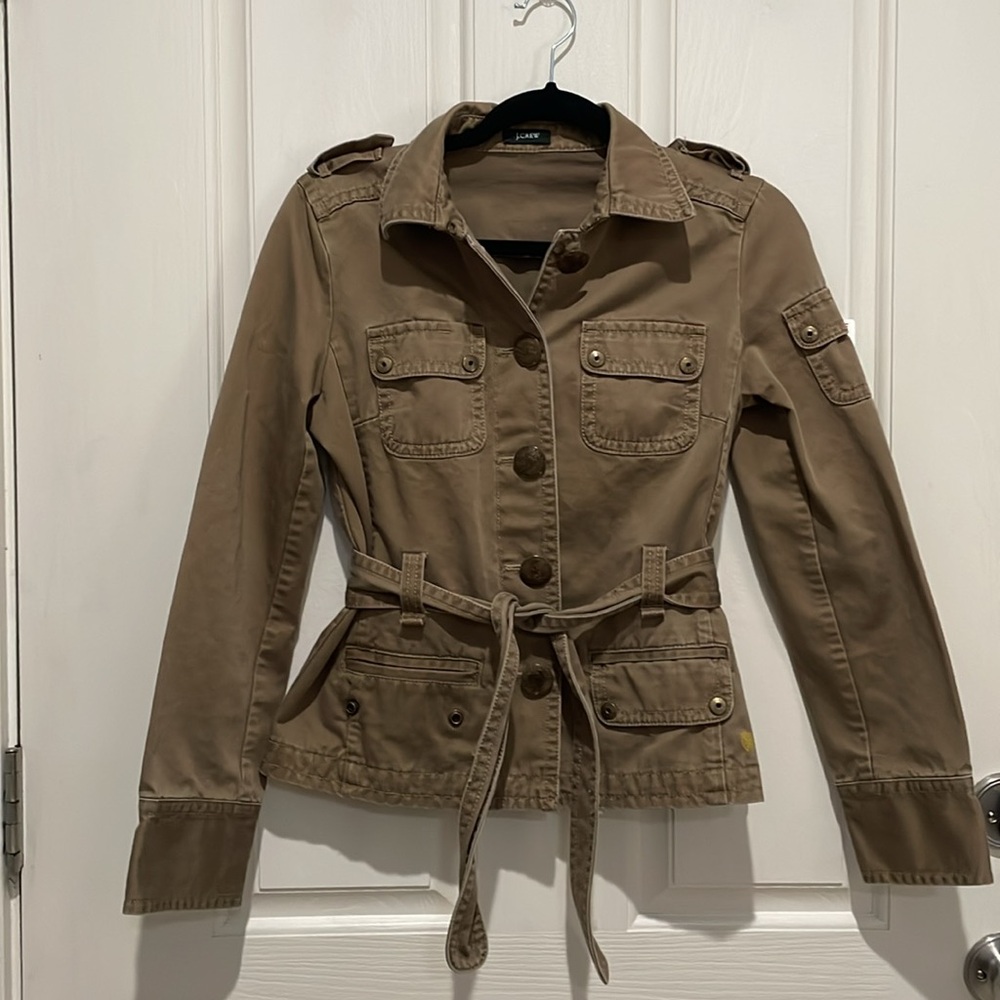 J. Crew military-inspired belted utility jacket
